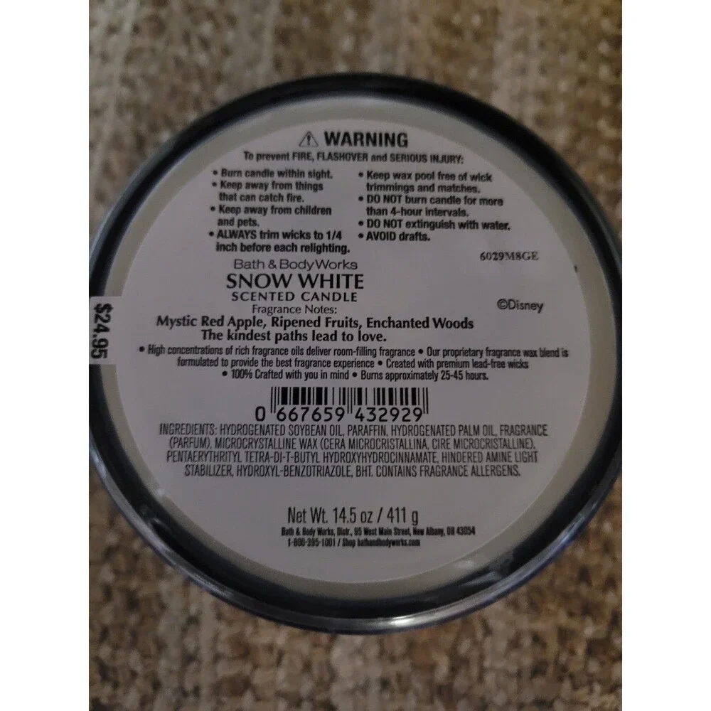 Snow White (Disney Collection) - Bath and Body Works 3-wick Candle